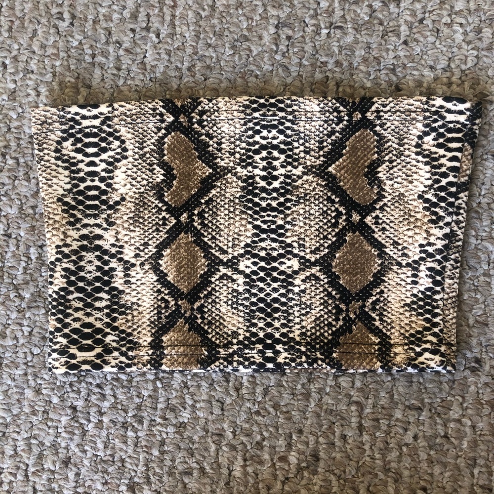 Snakeskin Tube Top